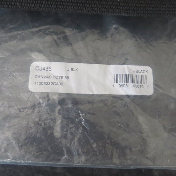 Coach Men’s Canvas & Leather Tote Bag – Black/Red Handles – New (B2) - Picture 13 of 14